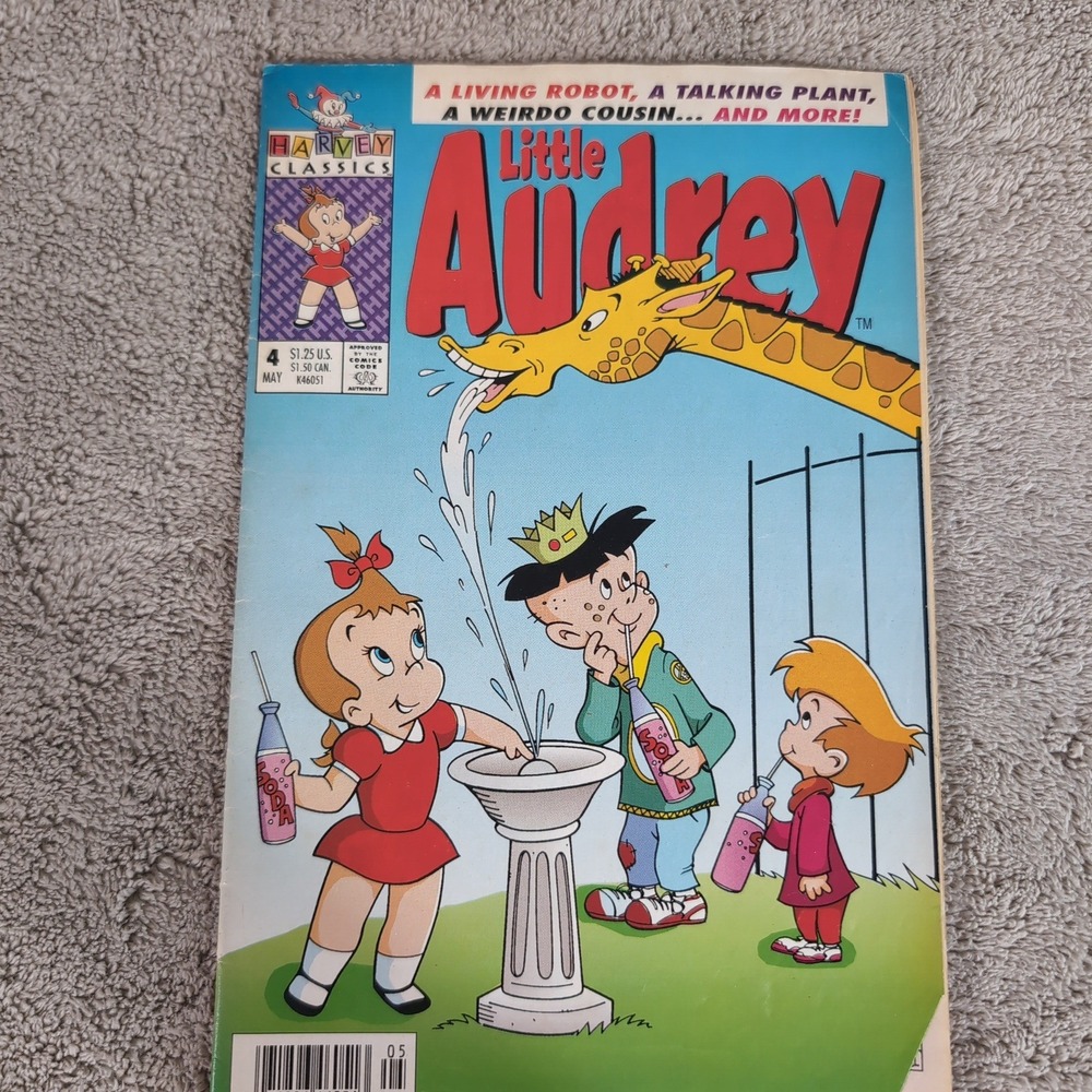 Little Audrey Harvey Classics Comic Book Issue 4 May 1992 Vintage Retro 90s